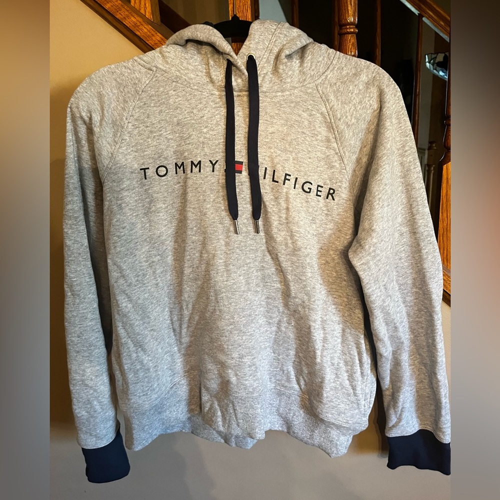 Gray & Blue Woman’s Hoodie, Medium, Tommy Hilfiger